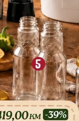 Boca sa poklopcem 4 kom, 1 l