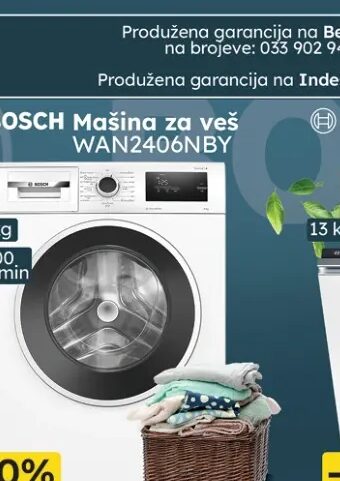 Bosch Mašina za veš WAN2406NBY 8 kg