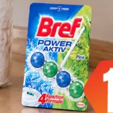 Bref osvježivač za WC Power Aktiv kuglice Pine 50 g, Fortuna