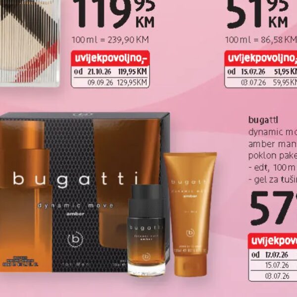 bugatti dynamic move amber man 100 ml