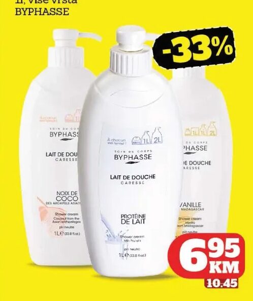 BYPHASSE gel za tuširanje 1 l