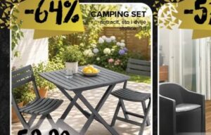CAMPING SET antracit 3/1