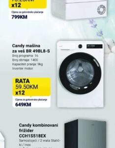 Candy mašina za veš GD 48SB6-S 8 kg, Kupi Tehniku