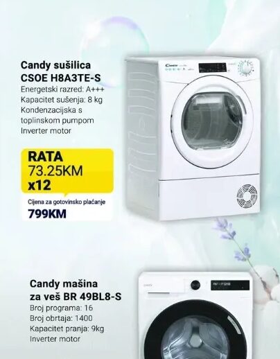 Candy sušilica GD 9N2B-S 9 kg