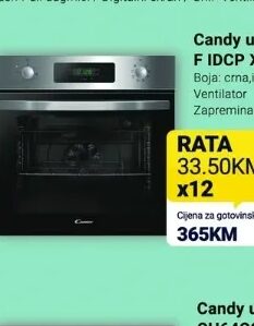 Candy ugradbena pećnica F IDCP X625 L 70 l, Kupi Tehniku