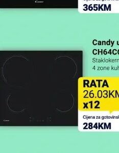 Candy ugradbena ploča CH64CCB/4U2 4 zone, Kupi Tehniku