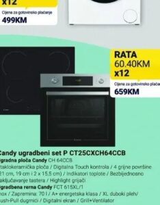 Candy ugradbeni set P CT25CXCH64CCB 1 set, Kupi Tehniku