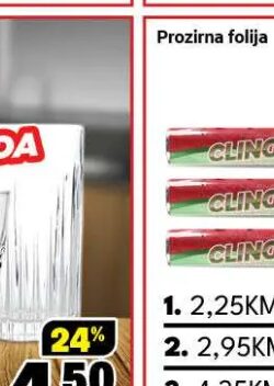 Čaše 3 komada