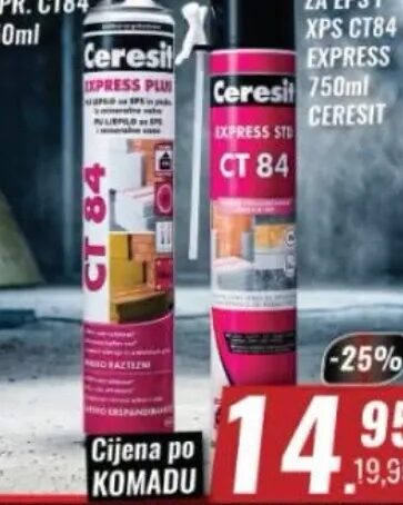 Ceresit CT 84 Express PU ljepilo 850 ml