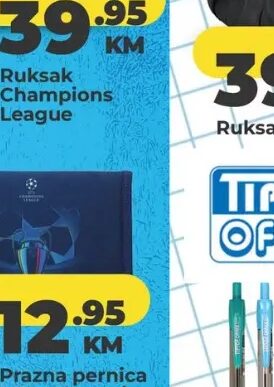 Champions League Prazna pernica 1-Zip 1 kom