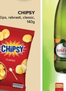 Chipsy Classic 140 g, Konzum i Mercator