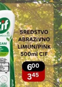 Cif sredstvo abrazivno Limun/Pink 500 ml, Bazar