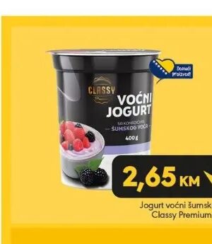 Classy Jogurt voćni šumsko voće 400 g
