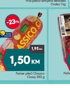 Classy Parizer pileći Classico 350 g