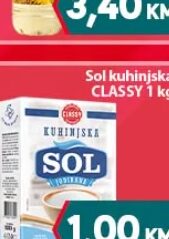Classy sol kuhinjska 1 kg, Mega diskont