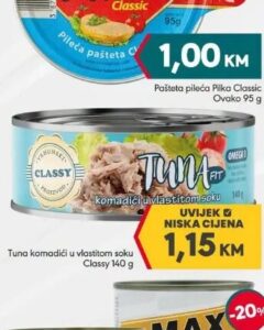 Classy Tuna 140 g, Mega diskont