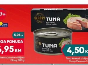 Classy Tuna komadi u biljnom ulju 3 x 80 g, Mega diskont