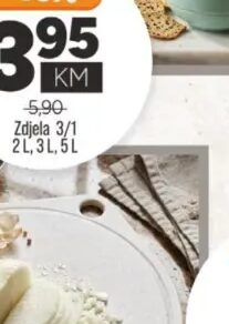 Daska za rezanje s nožem 2/1 2 kom, Bingo