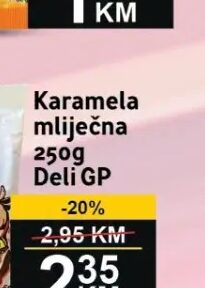 Deli GP Karamela mliječna 250g 250 g, Best