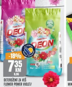 Deon deterdžent za veš flower power violet / green 3 kg, Bingo