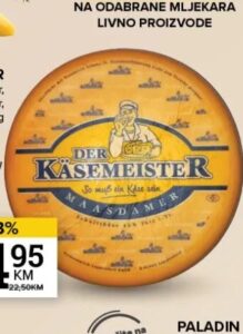 Der Kasemeister Maasdamer polutvrdi sir 1 kg, Konzum i Mercator