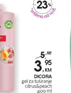 Dicora Urban Fit gel za tuširanje citrus&peach 400 ml, CM
