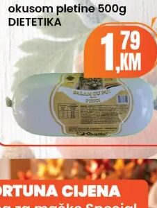 DIETETIKA Salama za mačke sa okusom pletine 500 g, Fortuna