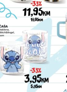 Disney Stitch&Angel čaša kom, Konzum i Mercator