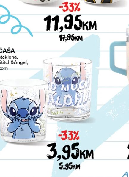 Disney Stitch&Angel čaša kom