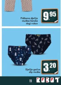 Dječije gaćice slip muške, Robot