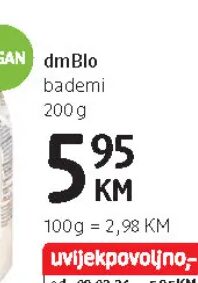 dmBio bademi 200 g, dm