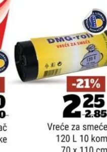 DMG-roh Vreće za smeće 120 L 10 kom, Bingo