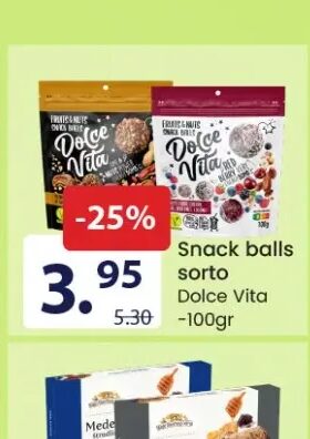 Dolce Vita Snack balls sorto 100gr