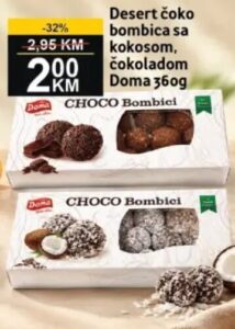 Doma Desert čoko bombica sa kokosom čokoladom 360 g, Best