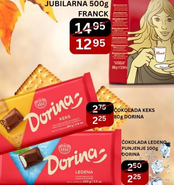 Dorina čokolada Keks 80 g