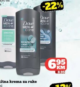 Dove Men+Care gel za tuširanje 400 ml, Crvena jabuka