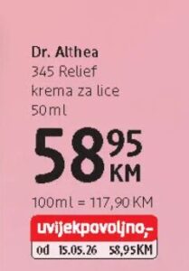 Dr. Althea 345 Relief krema za lice 50 ml, dm