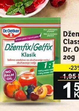 Dr. Oetker Džemfix Classic 1:1 20 g