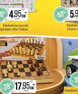 Drveni šah 20 figura 20 kom, Bingo