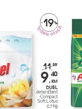 DUEL deterdžent Compact Soft Lotus 2,7 kg