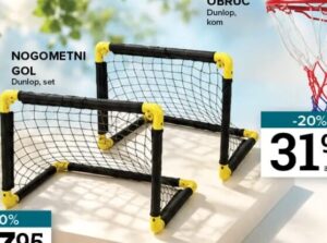 Dunlop nogometni gol set, Konzum i Mercator