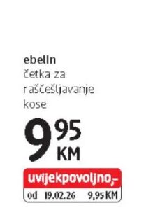 Ebelin četka za raščešljavanje kose, dm