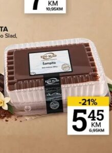 Edo Slad Šampita 500g, Konzum i Mercator