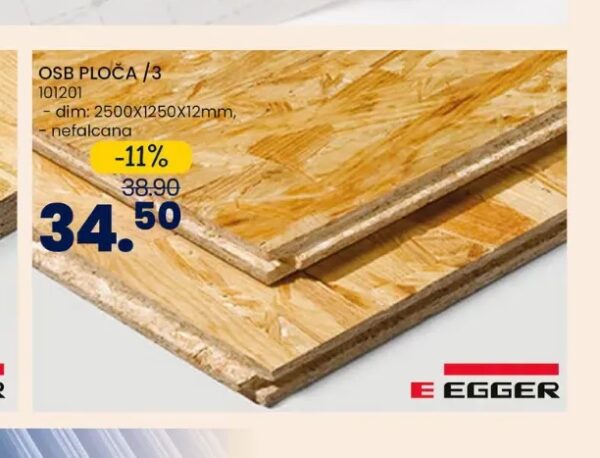 Egger OSB ploča /3 2500x1250x12 mm