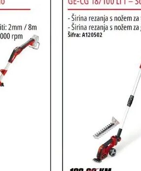 Einhell PXC aku trimer GE-CT 18/33 Li E