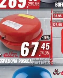Elbi okrugla ekspanziona posuda 12L 12 l, Penny