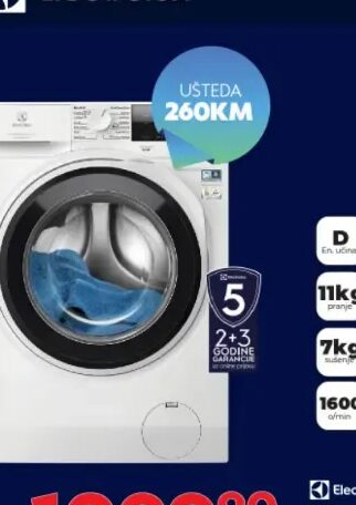 Electrolux veš mašina EW7F3484UE 8 kg