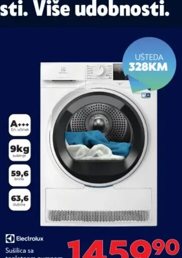 Electrolux veš mašina + sušilica EW8W7607QE 11 kg