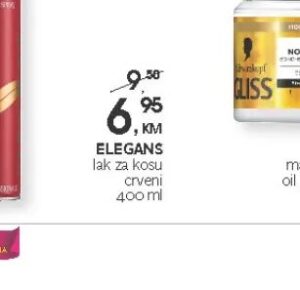 ELEGAŃS lak za kosu crveni 400 ml, CM