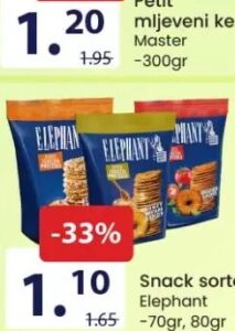 Elephant Snack 70gr, 80gr, FIS